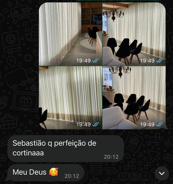 Print de depoimento real de cliente da SrHouse Decor (nº 14)