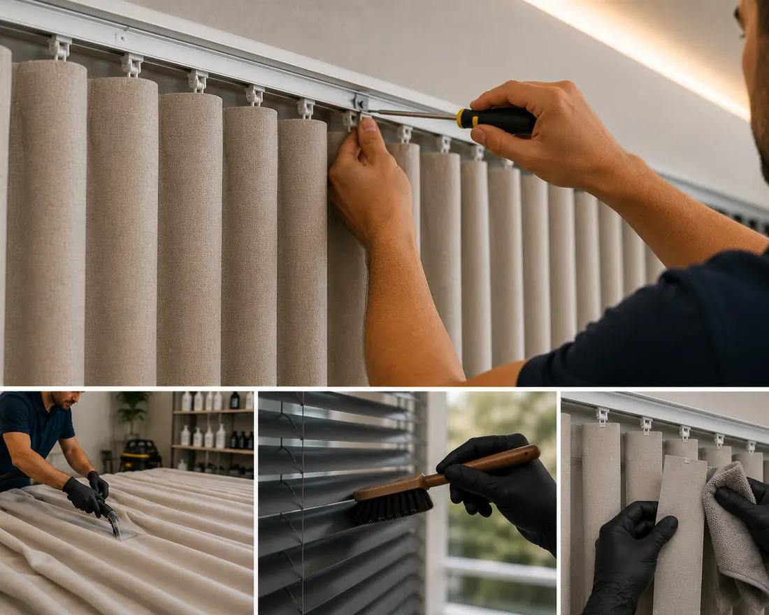 Higienização profissional de cortinas e persianas